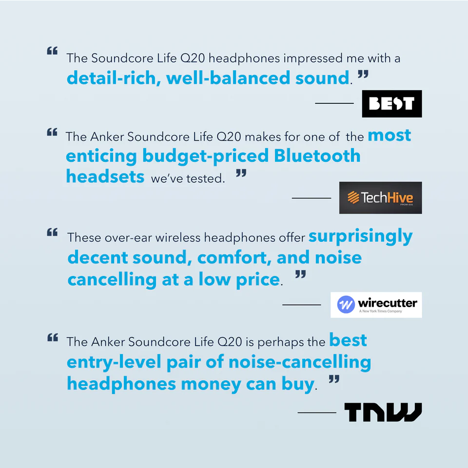 soundcore Life Q20 | Over-Ear Headphones with Hybrid ANC - Image 5