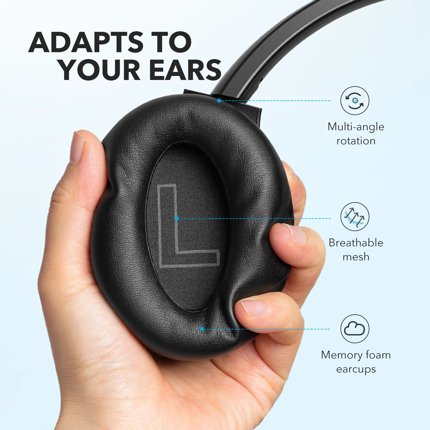Life Q20+ | ANC Headphones with Hi-Res Audio - Image 6