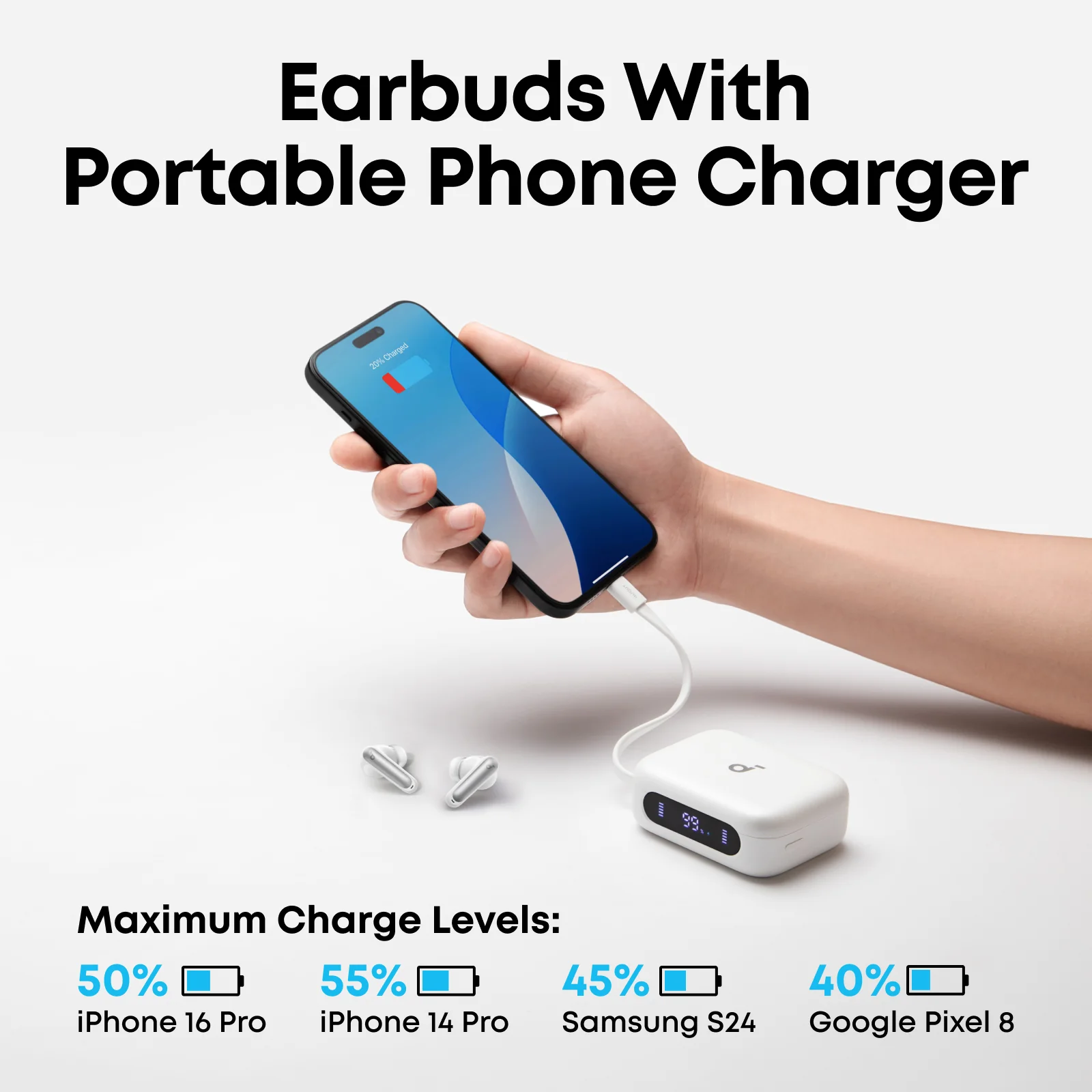 soundcore P41i | Earbuds with Built-In Phone Charging - Image 6