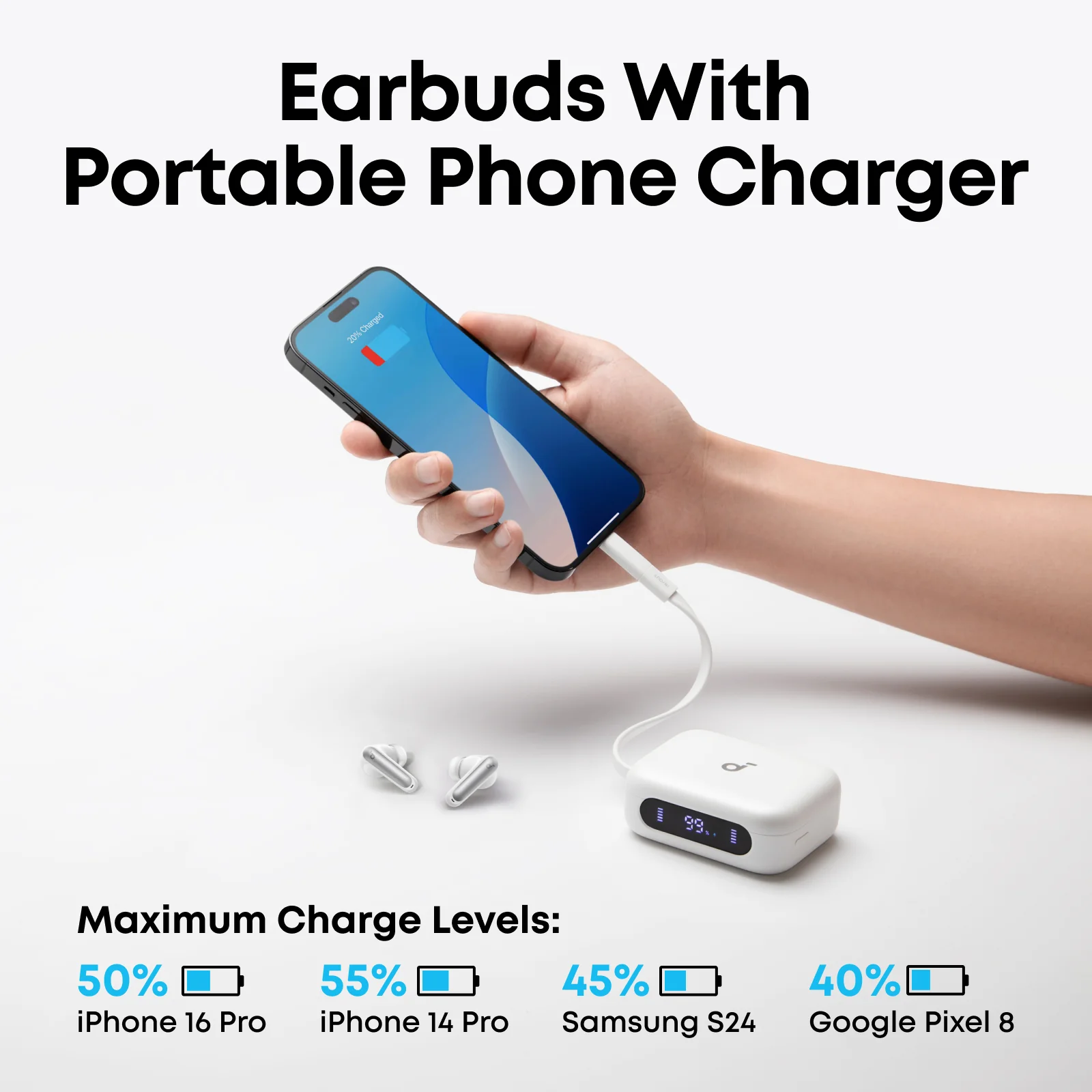 soundcore P41i | Earbuds with Built-In Phone Charging - Image 8