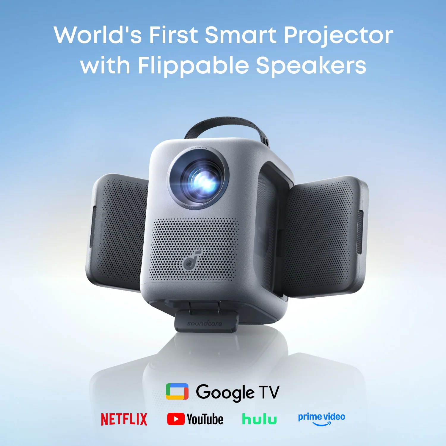 soundcore Nebula P1i | World's First Smart Portable Projector with Flippable Speakers - Image 8