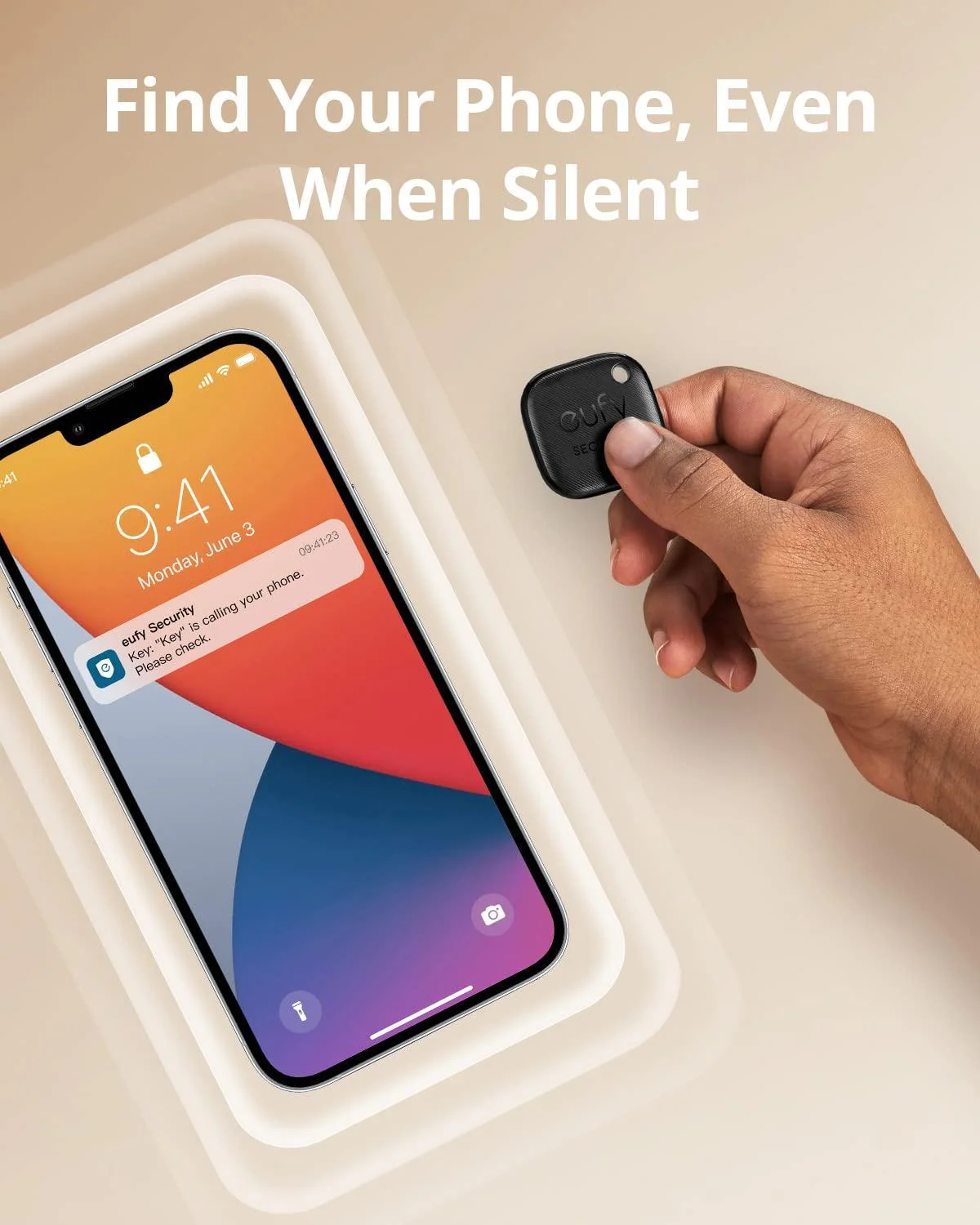 eufy Security by Anker Smart Tracker Link, Android not Supported, Works with Apple Find My (iOS only), Key Finder, Bluetooth Tracker for Earbuds and Luggage, Phone Finder, Water Resistant Button Device-TTS - Image 5