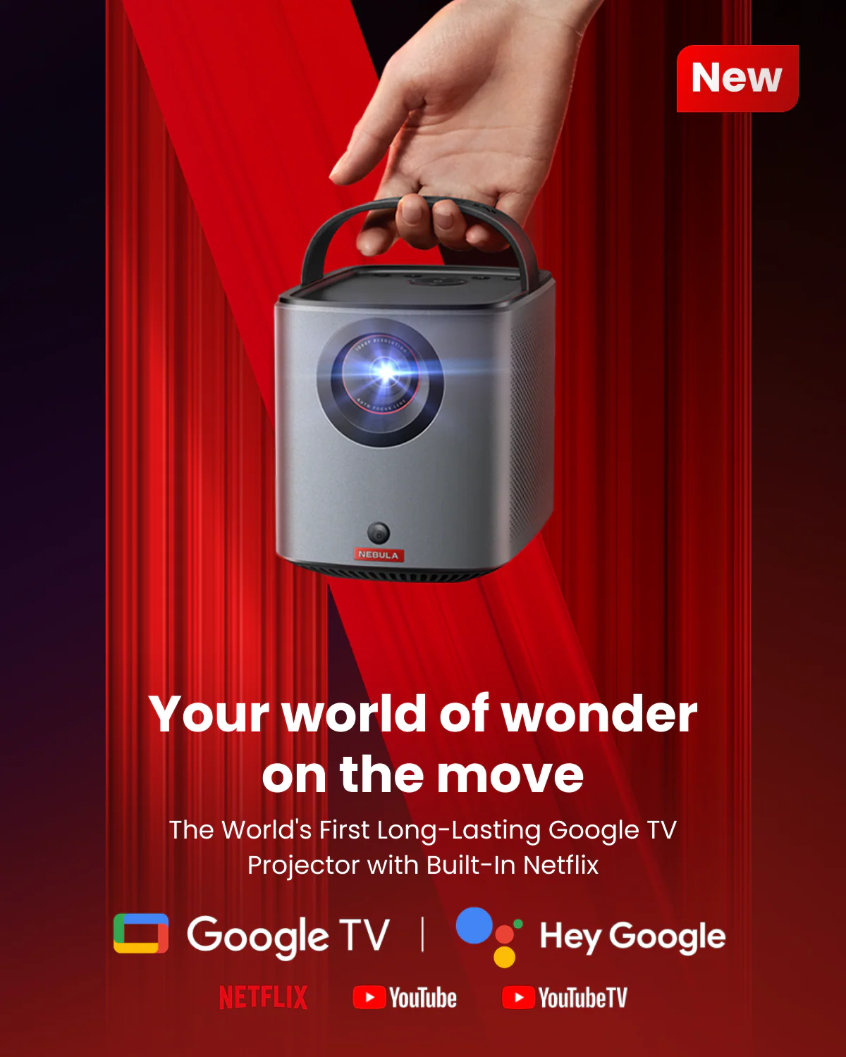 soundcore Nebula Mars 3 Air | Portable Google TV Projector - Image 2