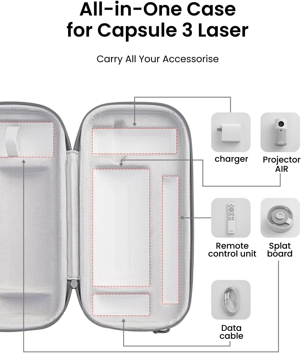 soundcore Nebula Capsule Air Official All-in-One Travel Case - Image 3
