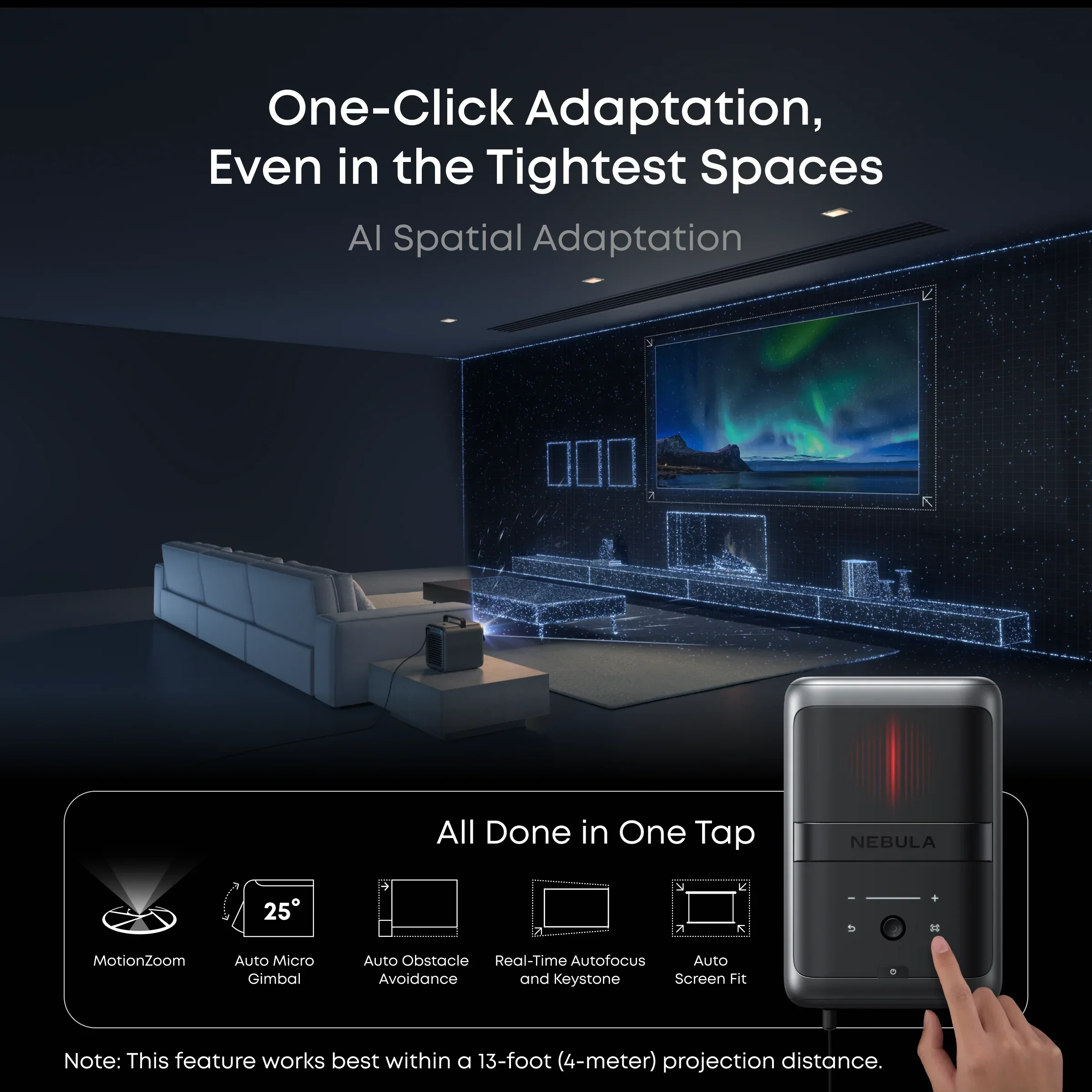 Nebula X1 | $75/First Month—4K Triple Laser Projector with Micro Gimbal - Image 13
