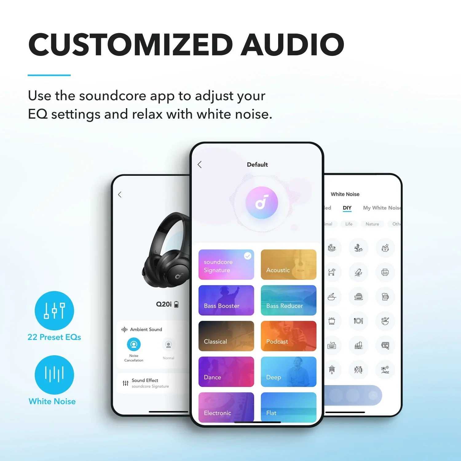 Q20i | Hybrid Active Noise Cancelling Headphones - Image 25
