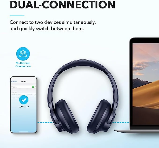 Q20i | Hybrid Active Noise Cancelling Headphones - Image 7