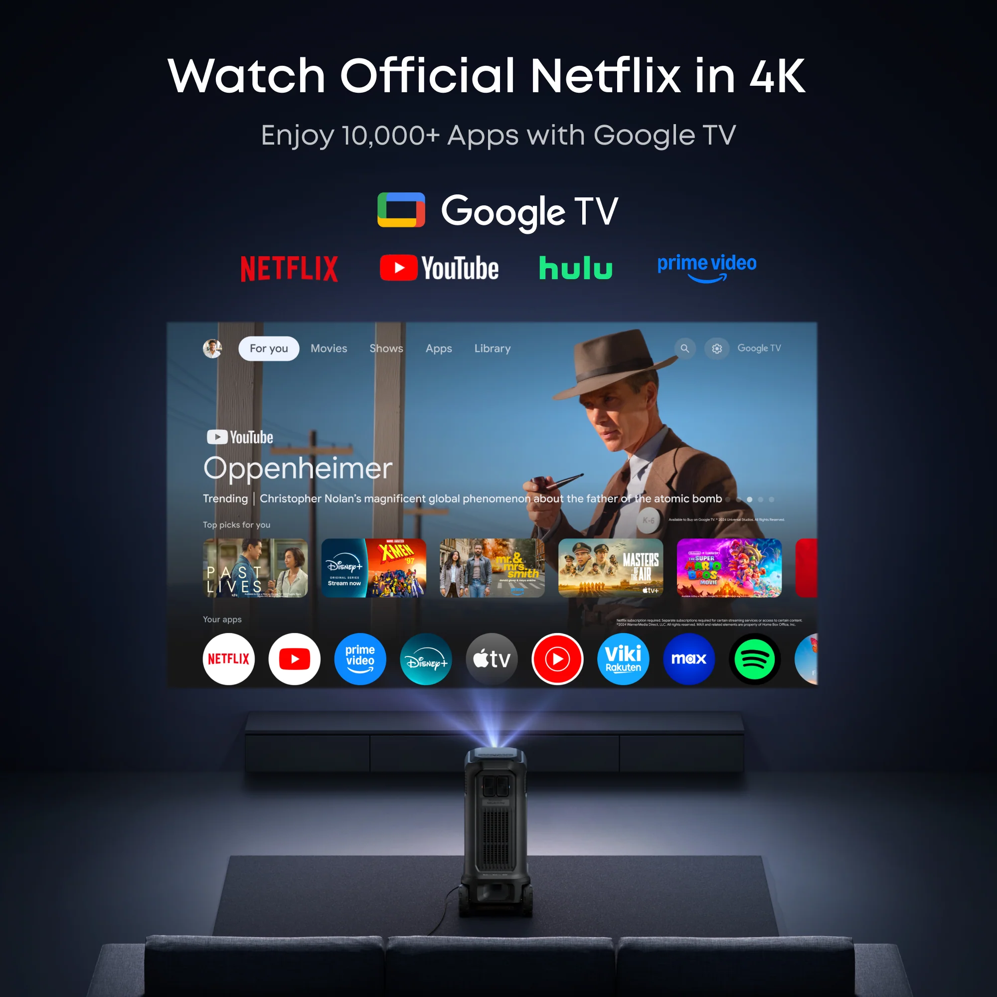 soundcore Nebula X1 Pro | $135/ First Month-4K Projector Mobile Theater Station - Image 9