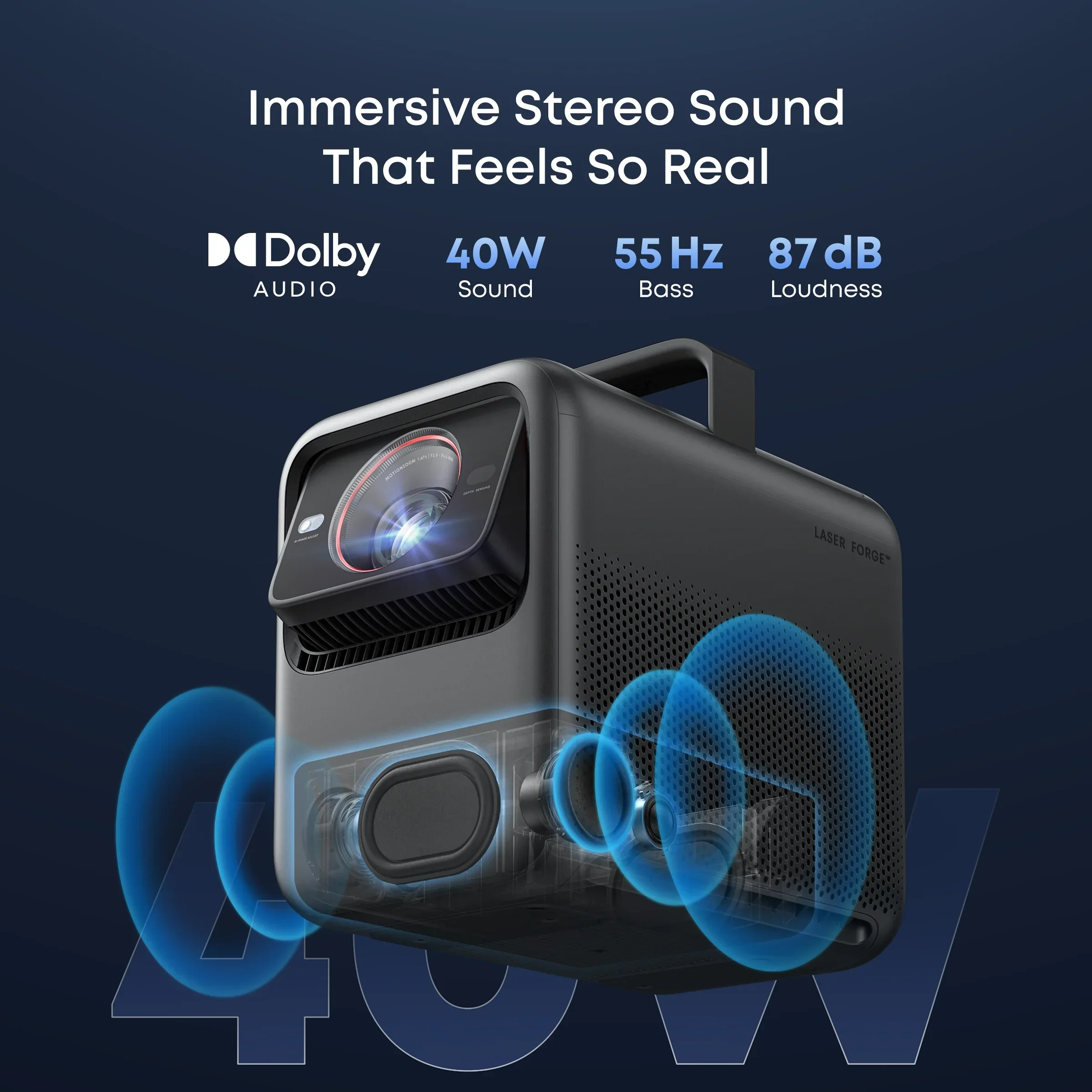 soundcore Nebula X1 | 4K Triple Laser Projector with Micro Gimbal - Image 6