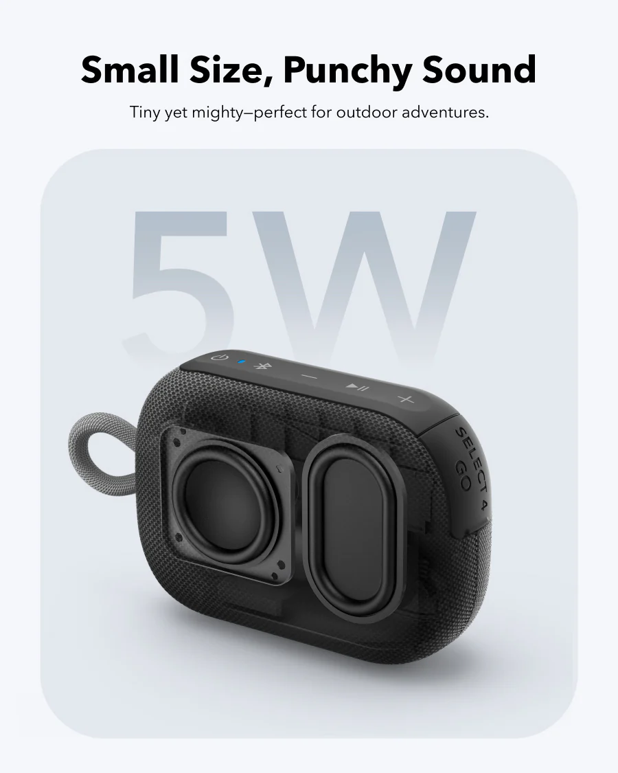 soundcore Select 4 Go Bluetooth Shower Speaker by Anker (Refurbished) - Image 3