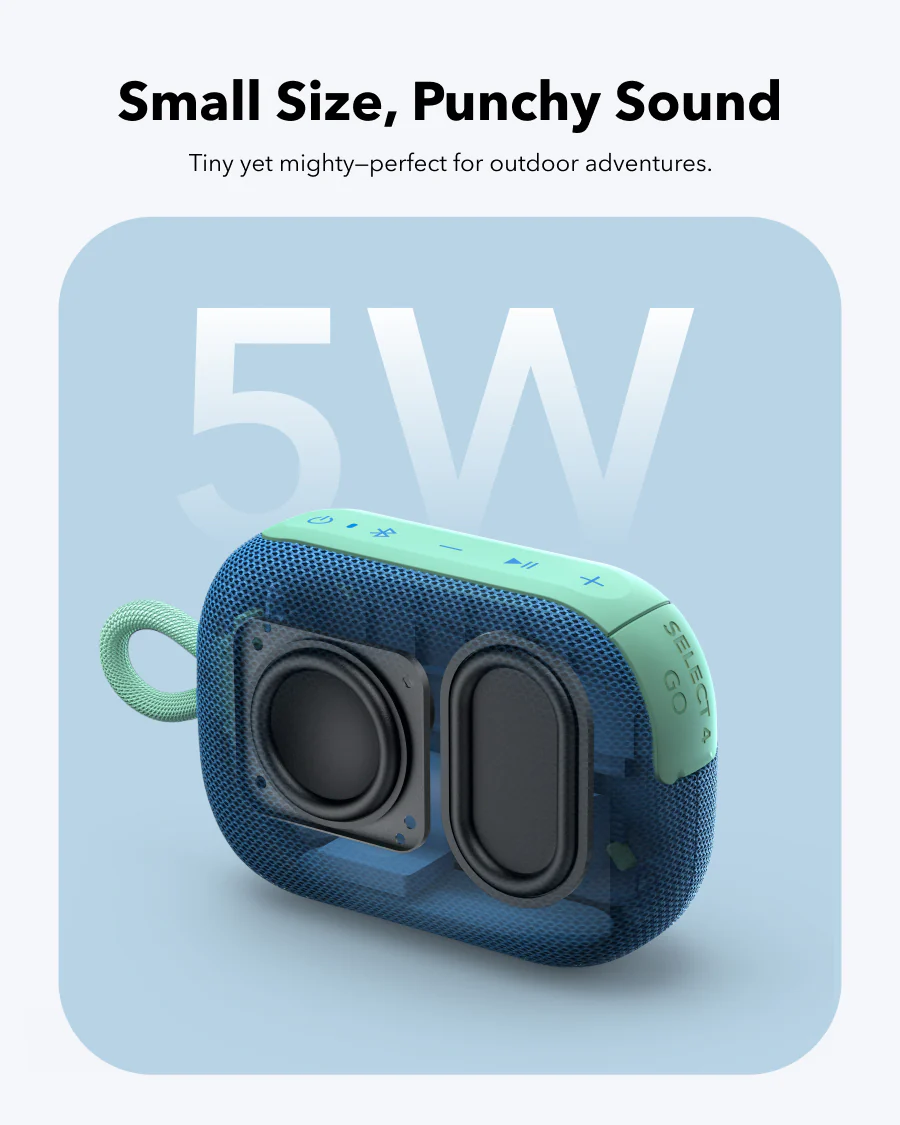 soundcore Select 4 Go Bluetooth Shower Speaker by Anker (Refurbished) - Image 9