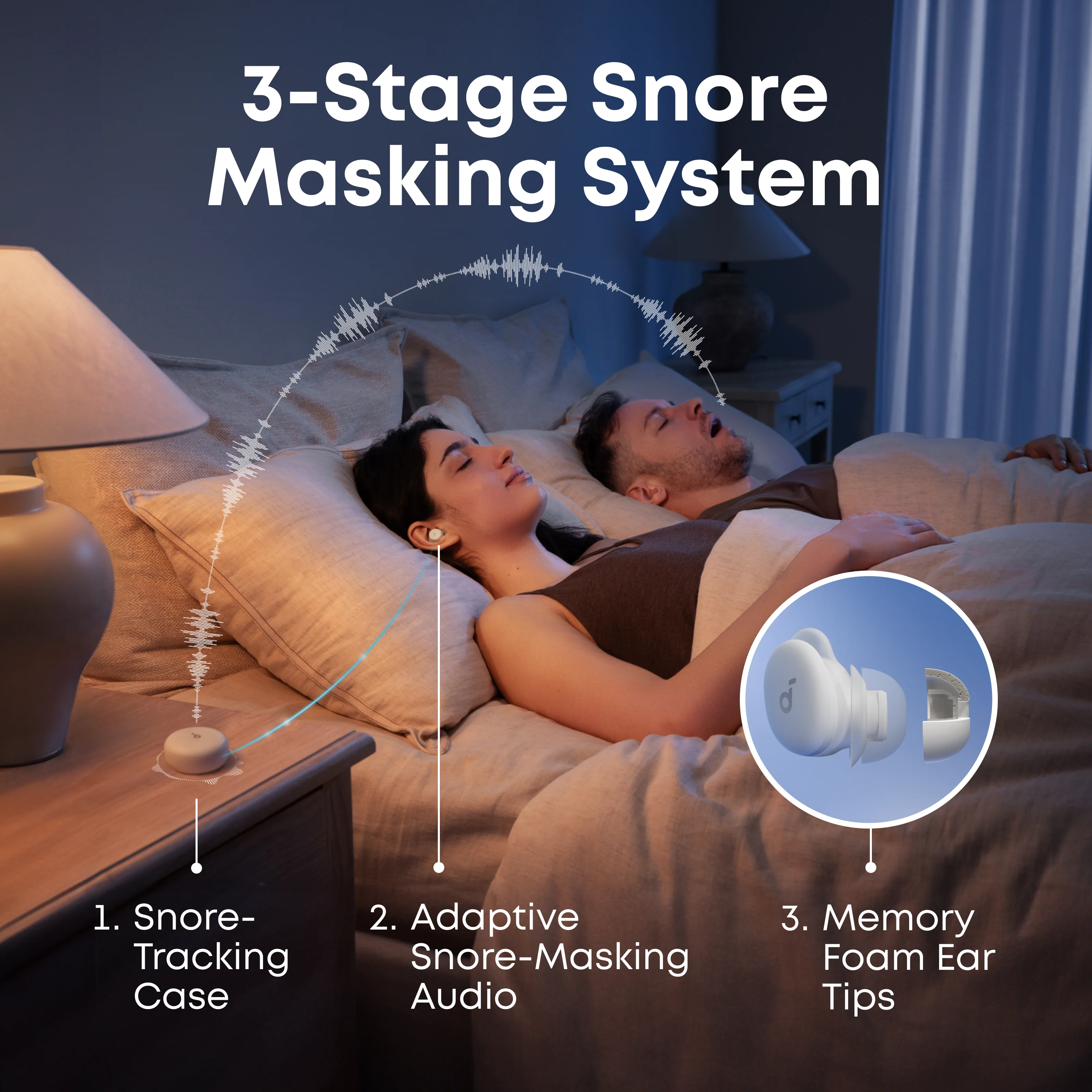 Sleep A30 | The World's First Smart ANC Sleep Earbuds - Image 4