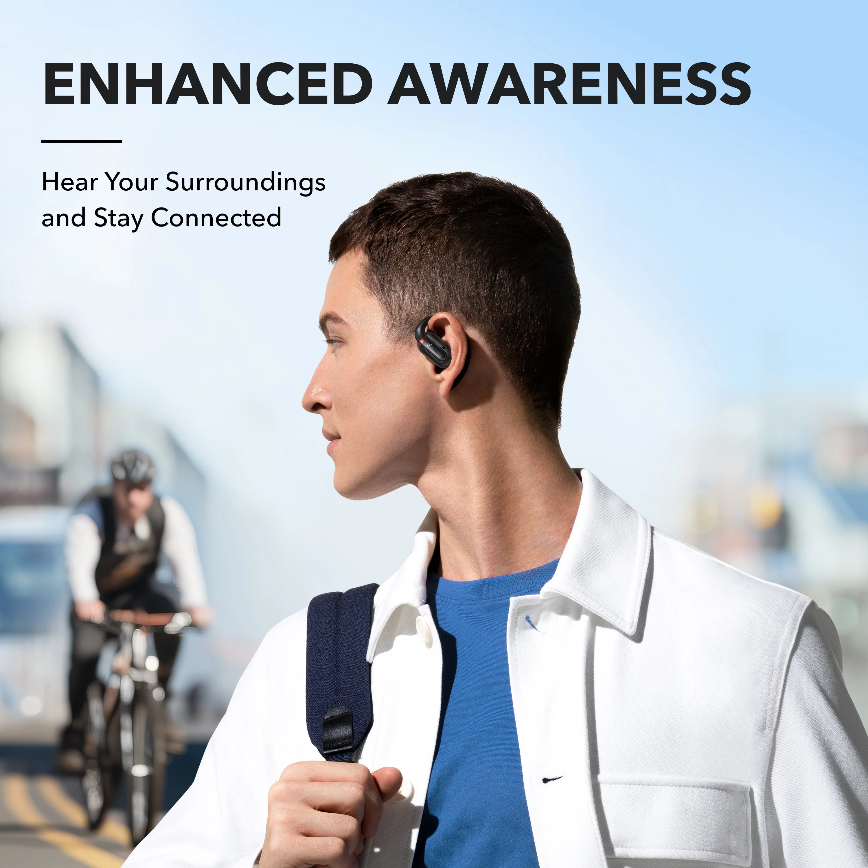 Soundcore by Anker V30i Open-Ear Headphones, Ultra-Comfort, Lightweight Design, Snug Fit, Ergonomic Ear Hooks, Robust Bass, 36H Playtime, Bluetooth 5.3, App Control, Clear Calls, Wireless Earbuds -TTS - Image 2